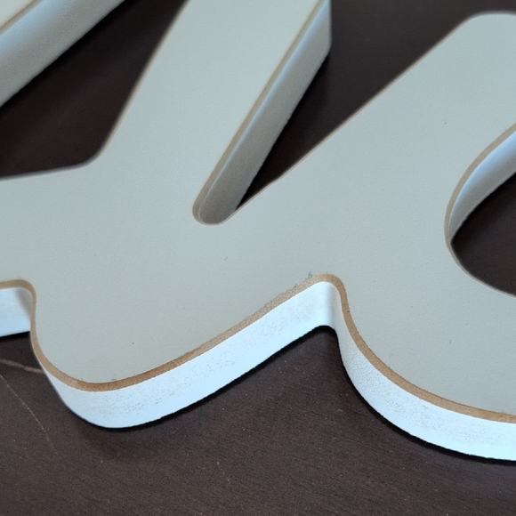 White Script Name Sign - Picture 5 of 5